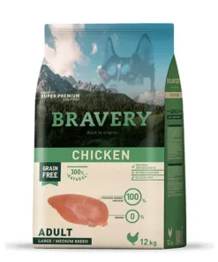 Bravery Adulto Raza Mediana/Grande - Pollo 12 kg