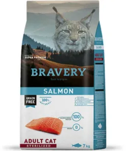 Bravery Gato Esterilizado - Salmon 7 kg