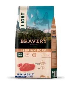 Bravery Adulto Razas Pequeñas Light - Cerdo Iberico  7 kg