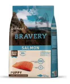 Bravery Cachorro Raza Mediana/Grande - Salmon 12 kg