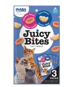 Inaba Juicy Bites Atun y Pollo 34gr