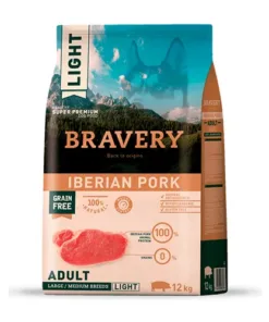 Bravery Adulto Raza Mediana/Grande Light - Cerdo Iberico 12 kg