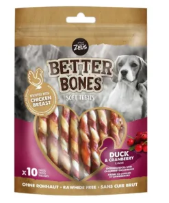 Zeus Better Bones Palitos - Pato y Arandanos 114 Grs