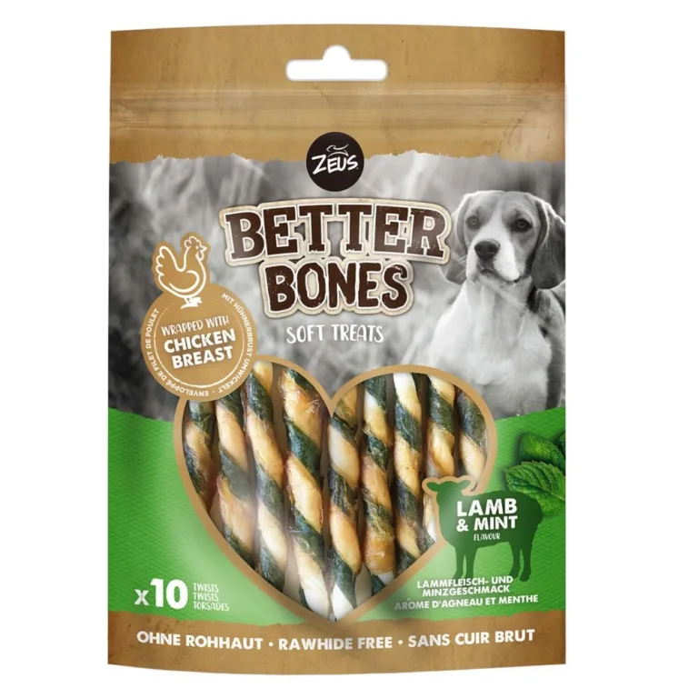 Zeus Better Bones Palitos - Cordero y Menta 114 Grs