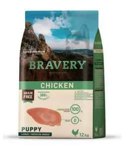 Bravery Cachorro Raza Mediana/Grande - Pollo 12 kg