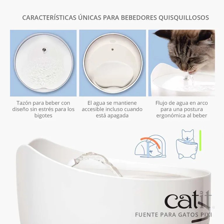 Catit Pixi Fuente Bebera Rosa - 2 Lts - Imagen 3