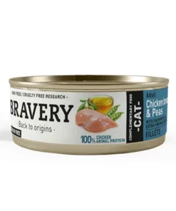 Bravery Humedo Pollo y Guisantes Gato Adulto 70g
