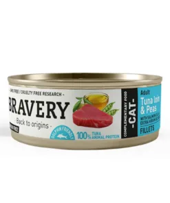 Bravery Humedo Lomo de Atún y Guisantes Gato Adulto 70g