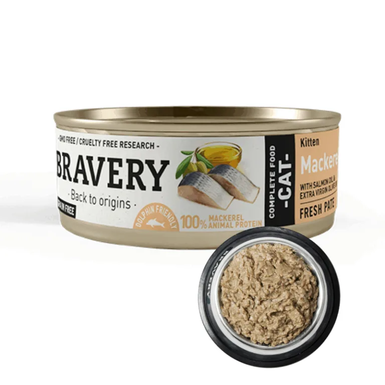 Bravery Humedo Caballa Kitten 70g - Imagen 2