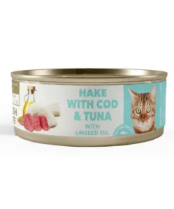 Amity Humedo Merluza con Bacalao y Atún Gato Esterilizado 80gr