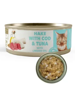 Alternative view of Amity Humedo Merluza con Bacalao y Atún Gato Esterilizado 80gr