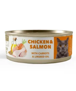 Amity Humedo Pollo y Salmóm Gato Adulto 80gr