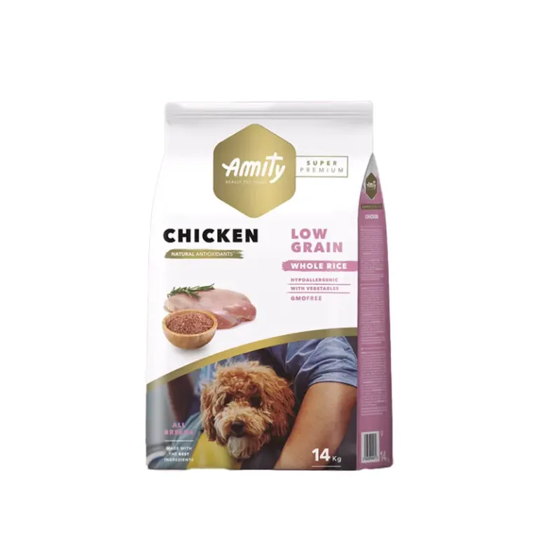 Amity Low Grain Perro Adulto -  Pollo 14 kg