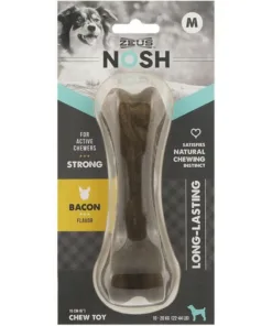 Zeus Nosh Hueso Duro para perros con Sabor Tocino M