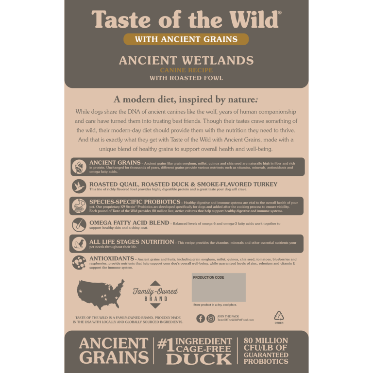 Taste of the Wild Ancient Wetlands Granos Ancestrales 12,7 Kg - Imagen 2