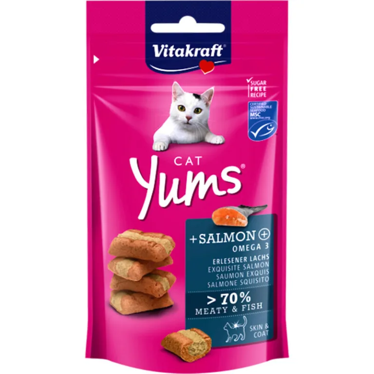 Vitakraft Gatos Yums Salmón 40 Grs