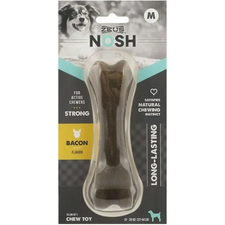Zeus Nosh Hueso Flex Cachorro Sabor Tocino M