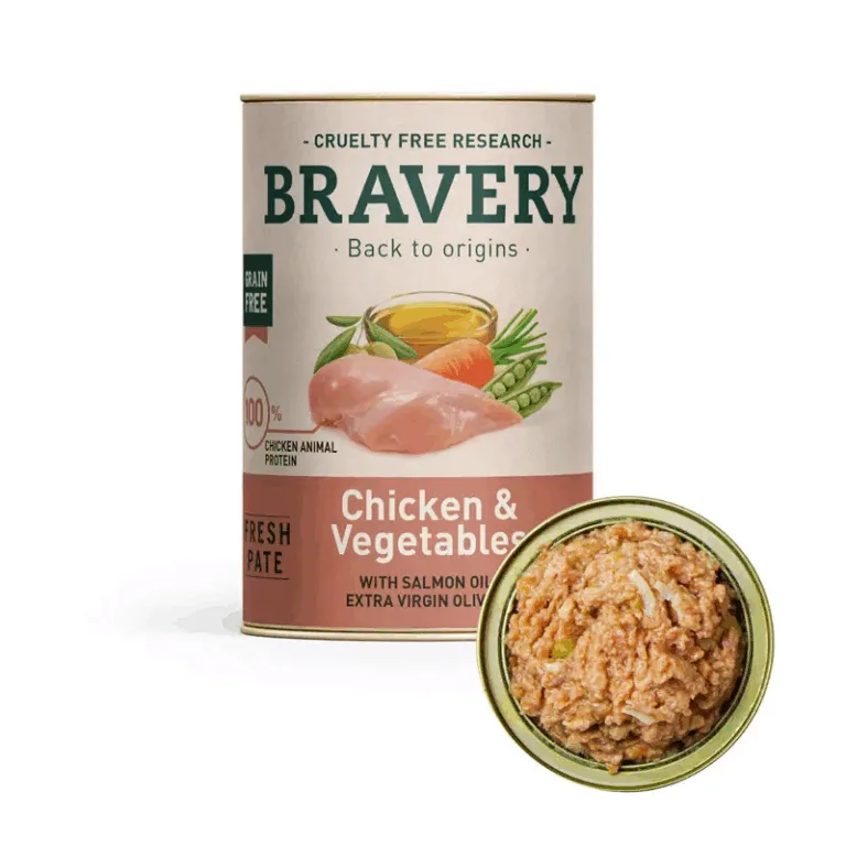 Bravery Húmedo Pollo Y Vegetales 290Gr - Imagen 2