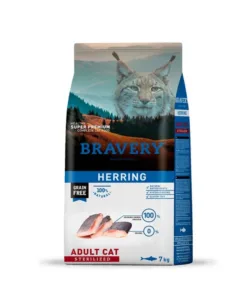 Bravery Gato Esterilizado - Arenque 7 kg