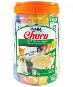 Inaba CHURU  Atun y Pollo Variedades 50 Tubos - 700gr