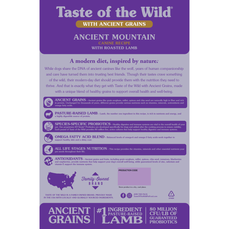 Taste of the Wild Ancient Mountain Granos Ancestrales 12,7 Kg - Imagen 2