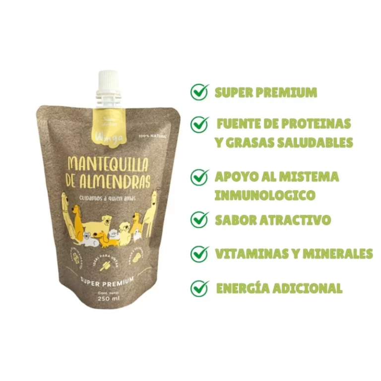Winga - Mantequilla de Almendras 250 gr - Imagen 3