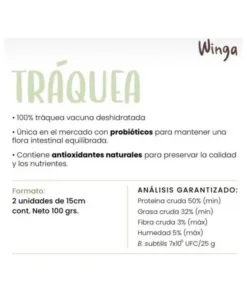 Alternative view of Winga - Tráquea para Perros (2un) 100 gr