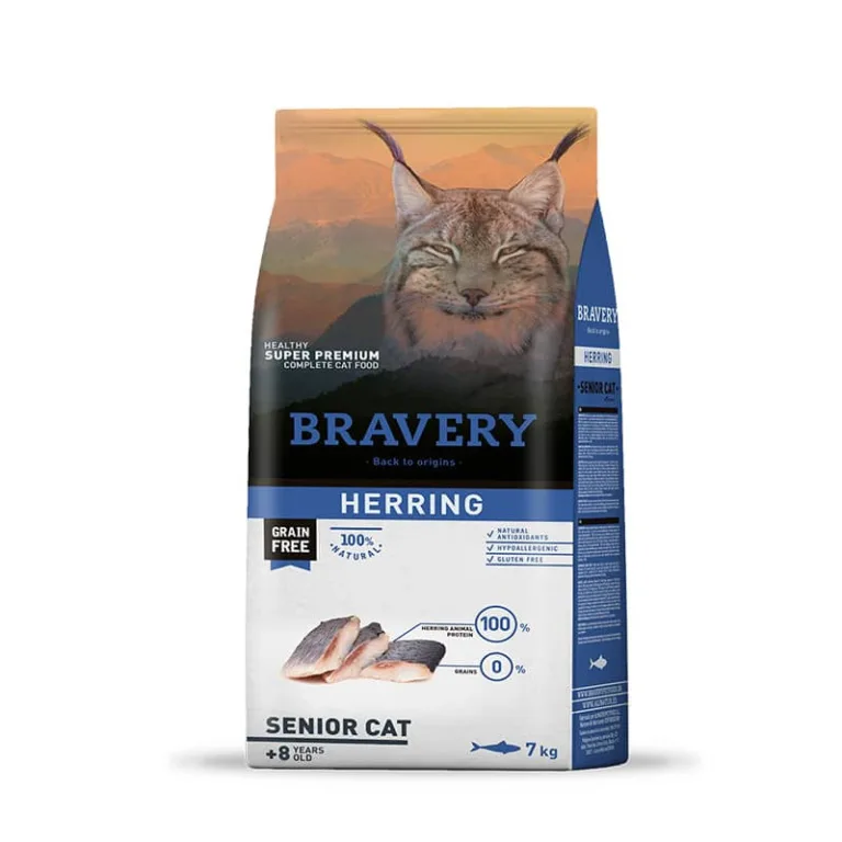 Bravery Gato Senior – Arenque 7 kg