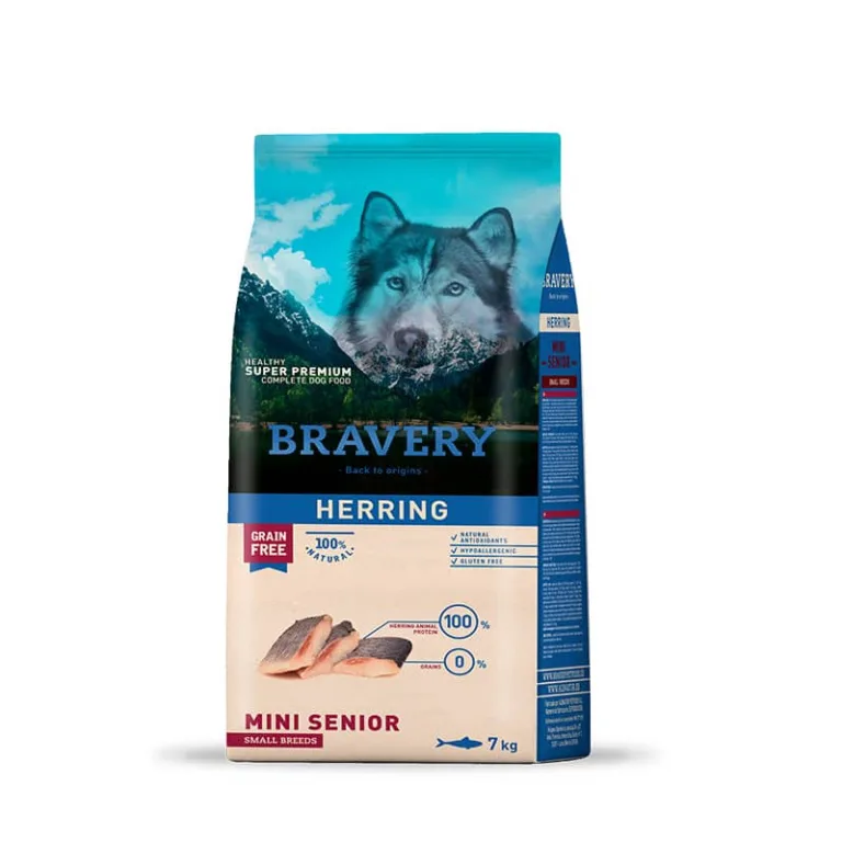 Bravery Senior Raza Pequeña – Arenque 7 kg