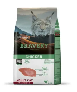 Bravery Gato Esterilizado – Pollo 2 kg