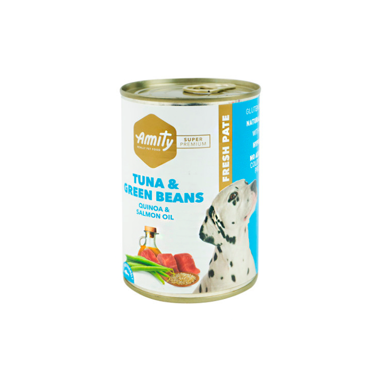 Amity Tuna And Green Beas Adult Dog Wet Food 400gr