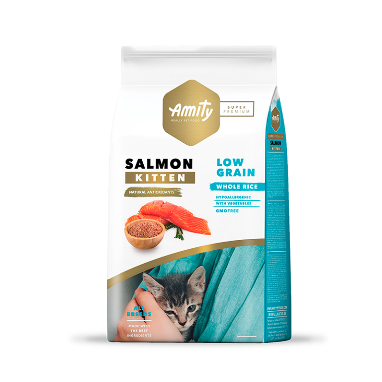 Amity Low Grain Salmón Kitten 2 kg