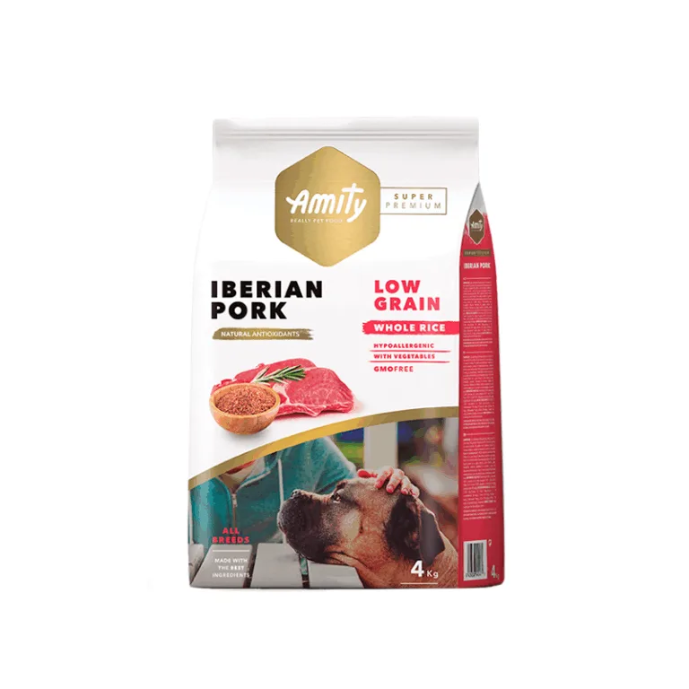 Amity Low Grain Perro Adulto - Cerdo Iberico 4 kg