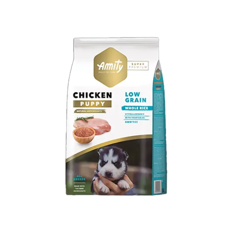 Amity Low Grain Cachorro - Pollo 4 kg