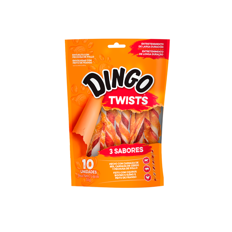 Dingo Triple Flavor Twists 10Un