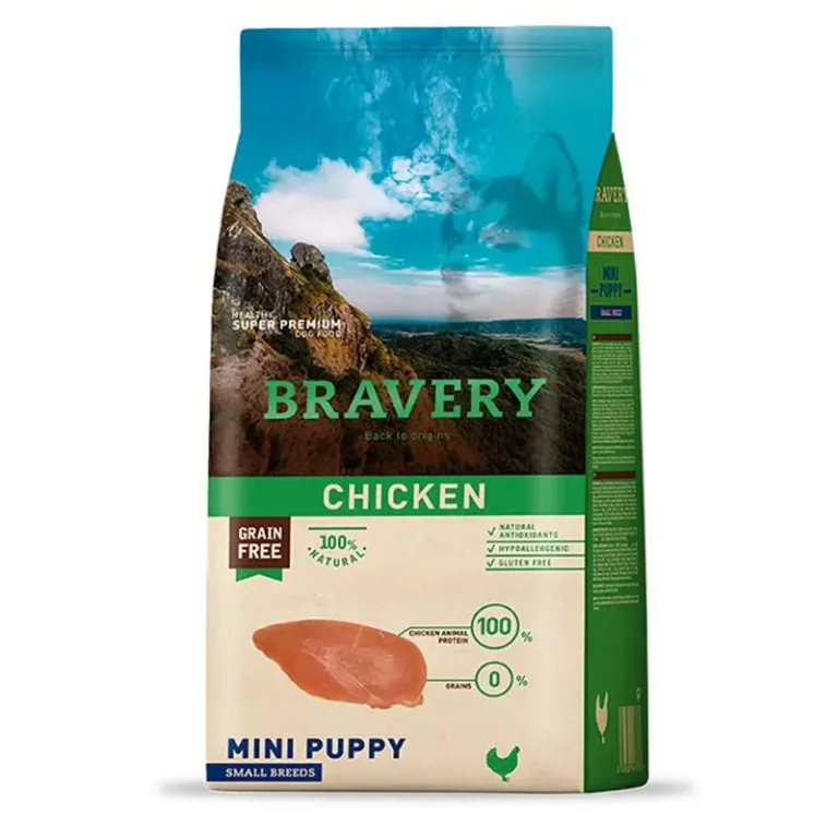 Bravery Cachorro Raza Pequeña - Pollo 2 kg