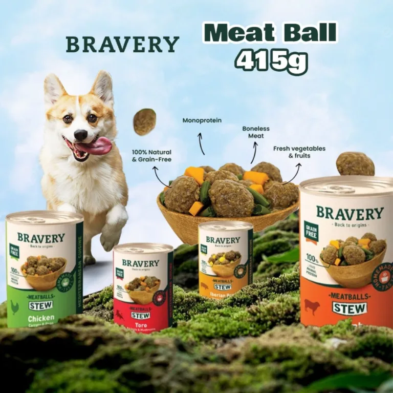 Bravery Meatballs Stew Iberian Pork Dog Wet Food 415 gr - Imagen 2