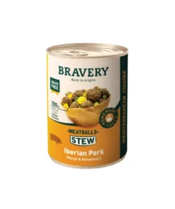 Bravery Meatballs Stew Iberian Pork Dog Wet Food 415 gr