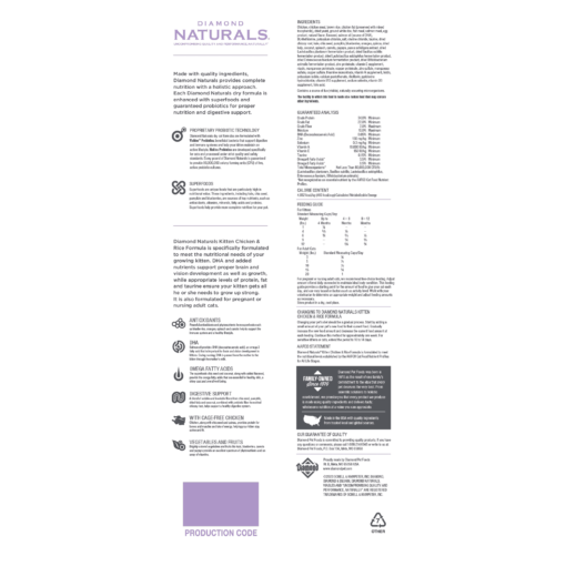 Diamond Naturals Kitten 3 kg - Imagen 2