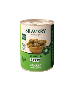 Bravery Meatballs Stew Chicken Dog Wet Food 415 gr