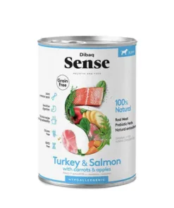 Sense – Alimento Húmedo Cachorro Pavo y Salmón Lata 380 g