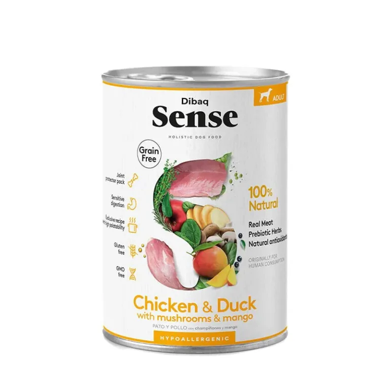 Sense – Alimento Húmedo Perro Adulto Pollo y Pato Lata 380 gr