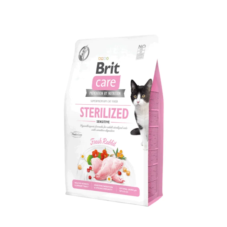 Brit Care – Gato Grain Free Sterilized Sensitive Conejo 7 kg