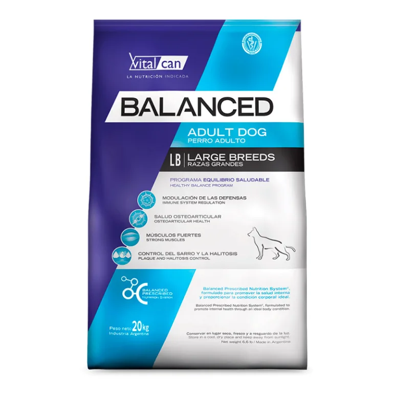 Balanced - Adulto Raza Grande Perro 20 kg