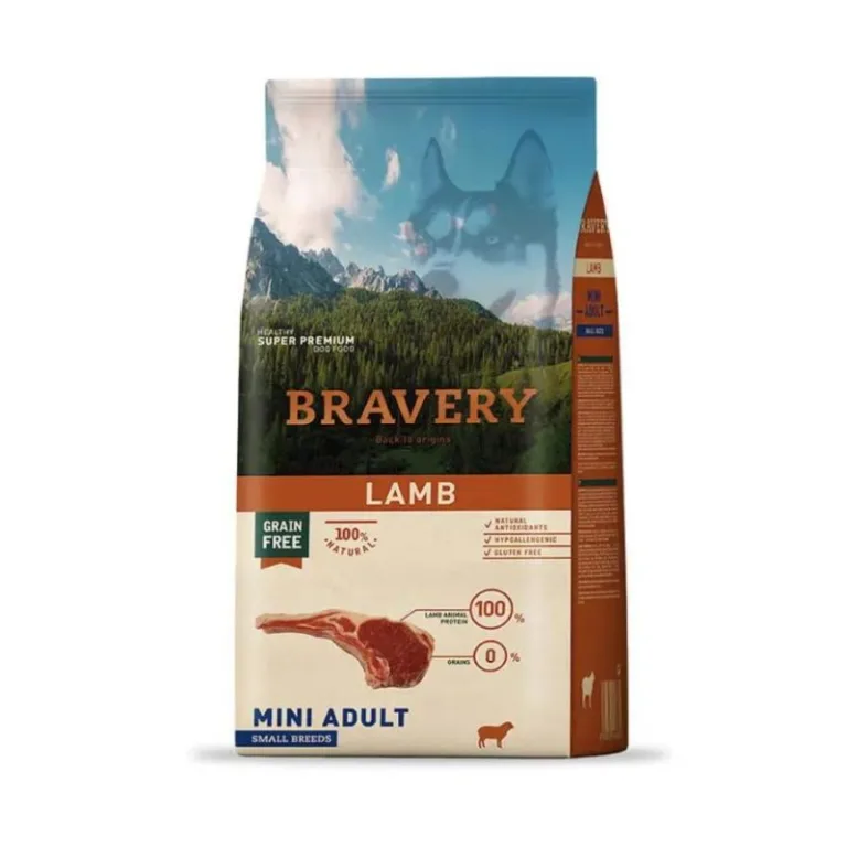 Bravery Adulto Raza Pequeña - Cordero 2 kg