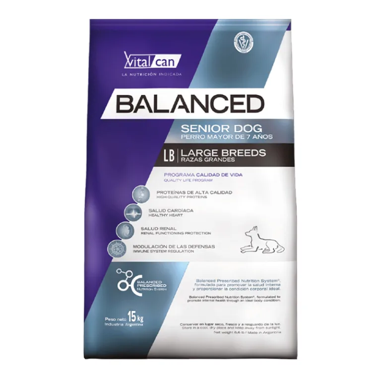 Balanced - Senior Raza Grande Perro 15 kg