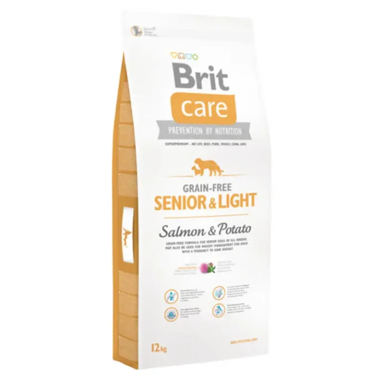 Brit Care - GrainFree Senior & Light Salmon 12 kg
