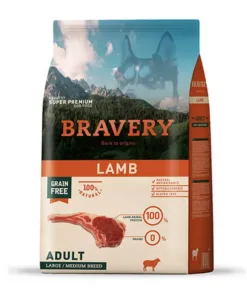Bravery Adulto Raza Mediana/Grande  - Cordero 4 kg