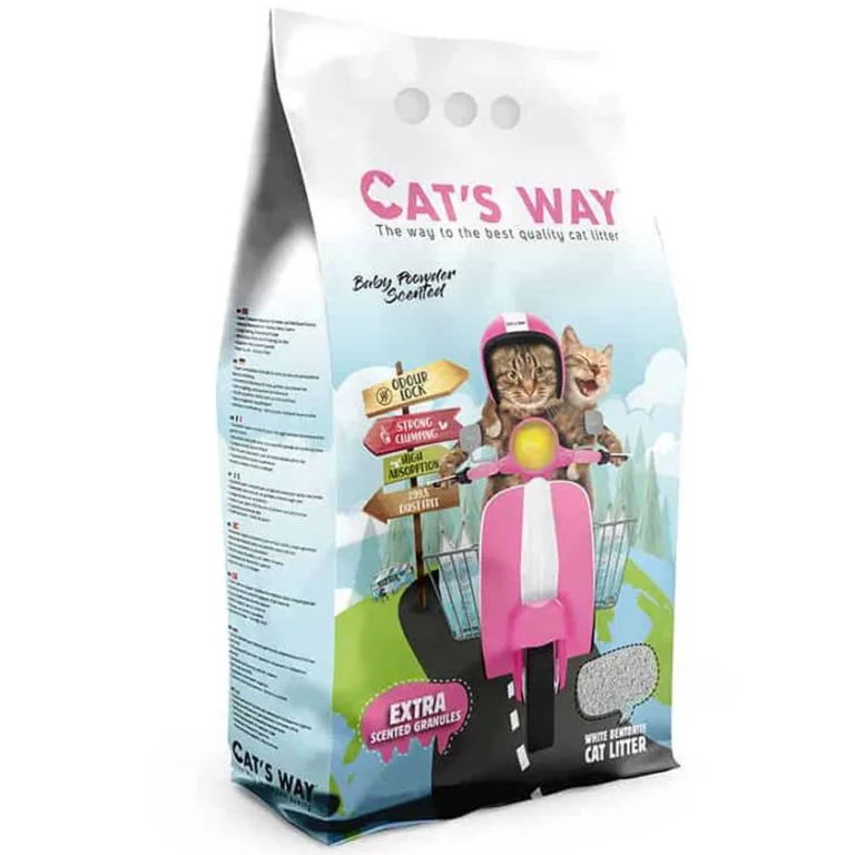 Cats Way - Arena Sanitaria Talco para Bebés 15,3 Kg