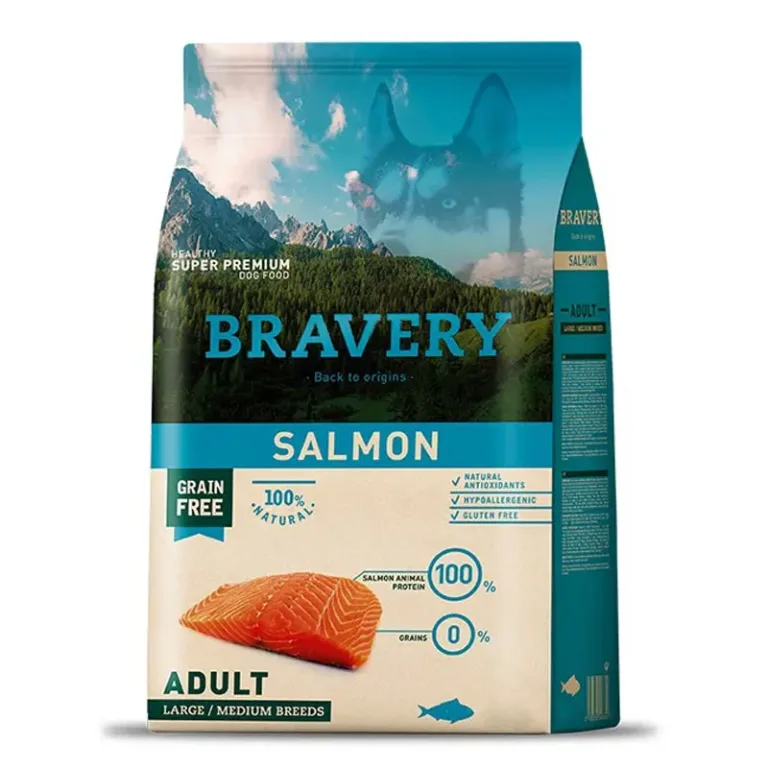 Bravery Adulto Raza Mediana/Grande - Salmon 4 kg